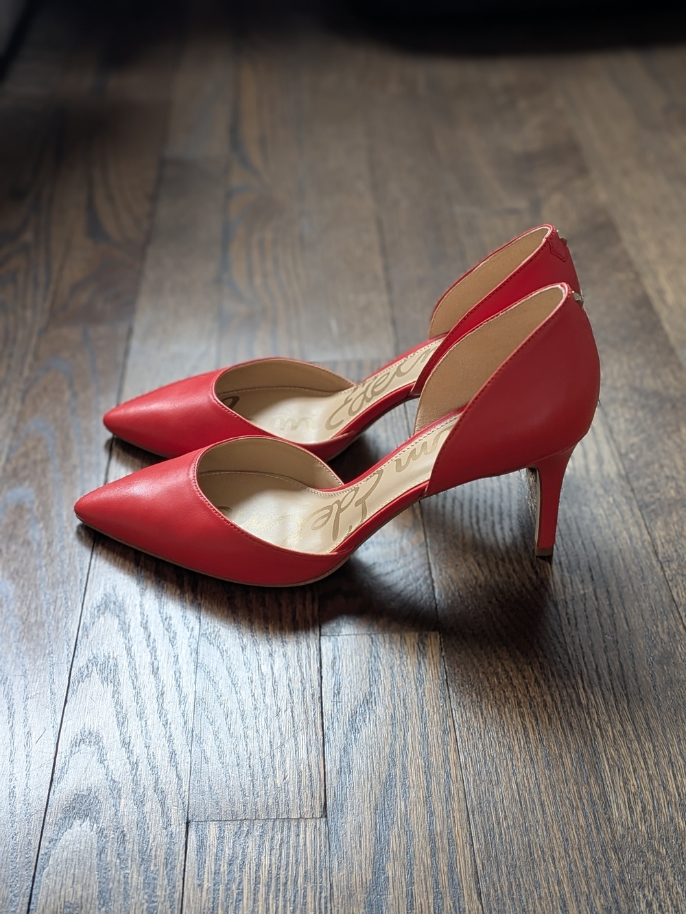 Sam Edelman Red Pointed D'Orsay Heels
